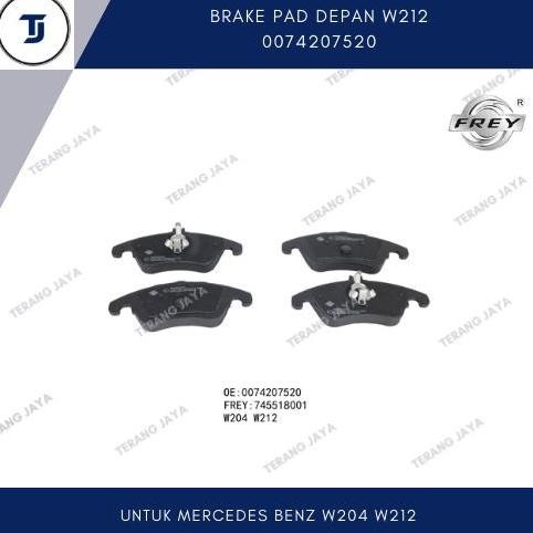 BRAKE PAD DEPAN MERCEDES BENZ W212 FREY 0074207520