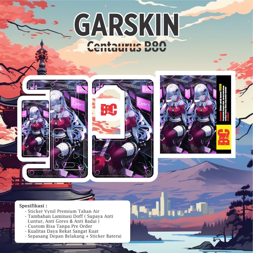 

*2Piece* E2r Creative Jual Sicentaurus B80 20 Garskin Stiker Casing Custom Bebas Dan Bayar Ditempat