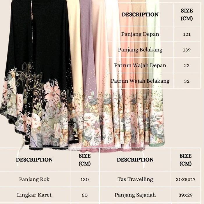 [Free Gift/Tasbih] Mukena Silk Motif Terbaru Bunga Printing Silk Adem Tidak Menerawang Flowly Halus 