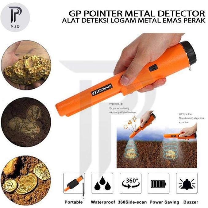 Gp Pointer Metal Detector Detektor Alat Deteksi Logam Metal Emas Perak Kualitas Terbaik Harga Termur