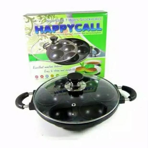 Cetakan Kue Serabi /Surabi / Apem 7 Lubang Cekung Happy Call