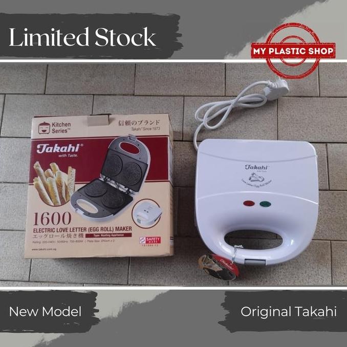 TAKAHI Model Baru Cetakan Semprong Kue Listrik Electric Egg Roll Maker