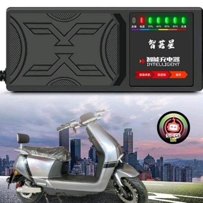 New Smart Charger 72V 20Ah 2A Motor Listrik Molis Universal Cas Casan Smart Charger Charging Sepeda 