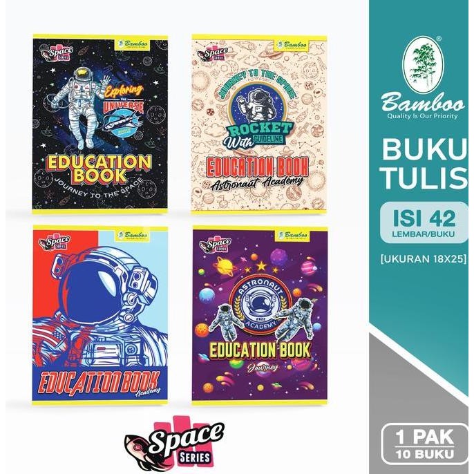 

Bamboo Buku Tulis BOXY 42 Space Series [1 pak/10 buku] MM