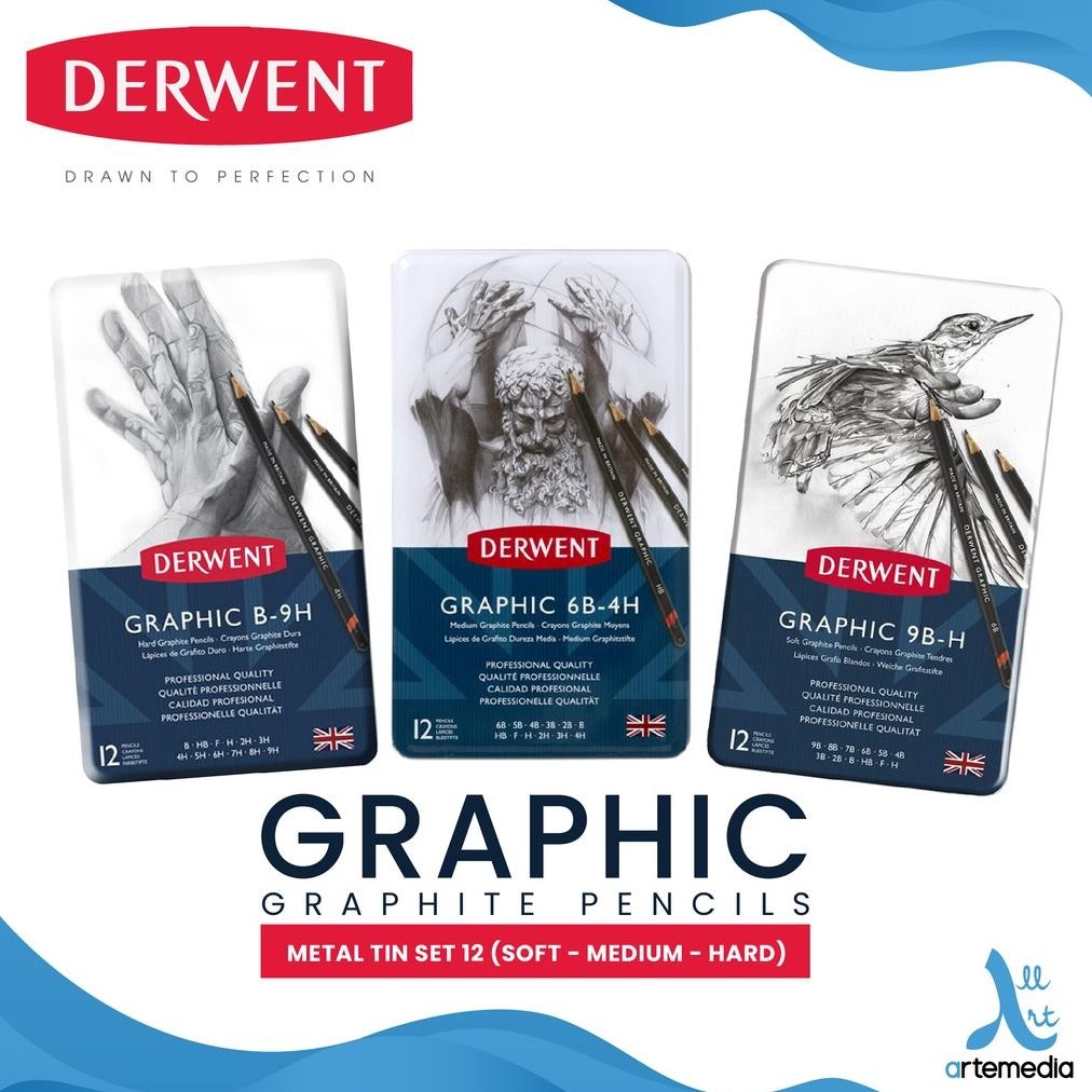 

Derwent Graphic Pencil Drawing Sketching Pensil Gambar Set DiM
