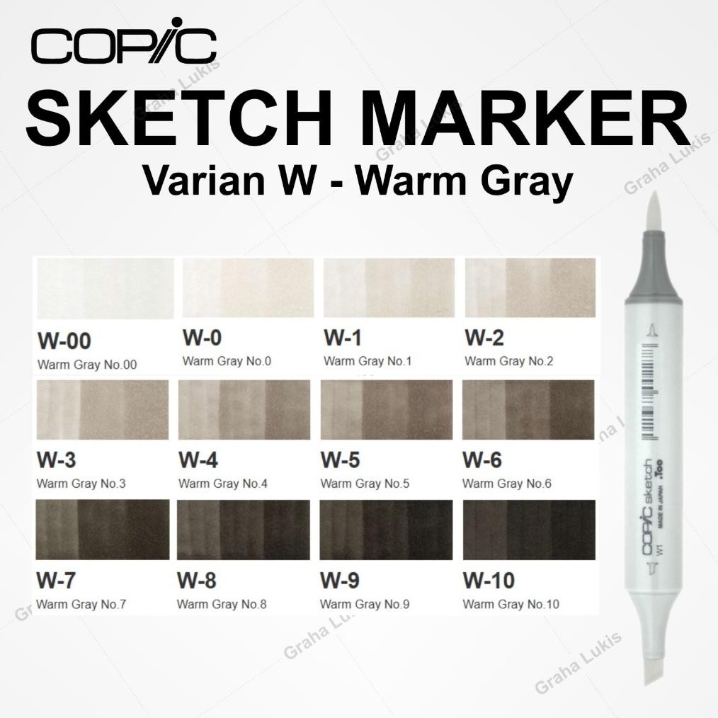 

COPIC SKETCH MARKER VARIAN W - WARM GRAY DiM