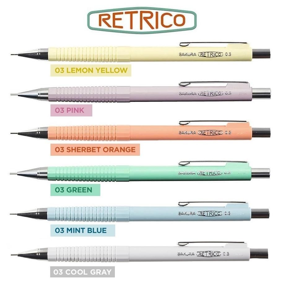 

Sakura Pensil Mekanik Retrico Mechanical Pencil DiM