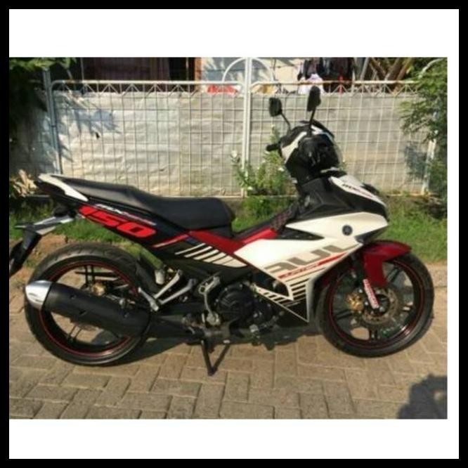 GRATIS ONGKIR (ORI) STRIPING YAMAHA MX KING 150 2015 HITAM PUTIH LIST BODY STANDAR 