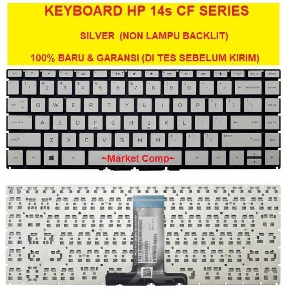 Keyboard Laptop HP 14s-cf2508tu 14s-cf2516tu 14s-cf2517tu 14s-cf2518tu