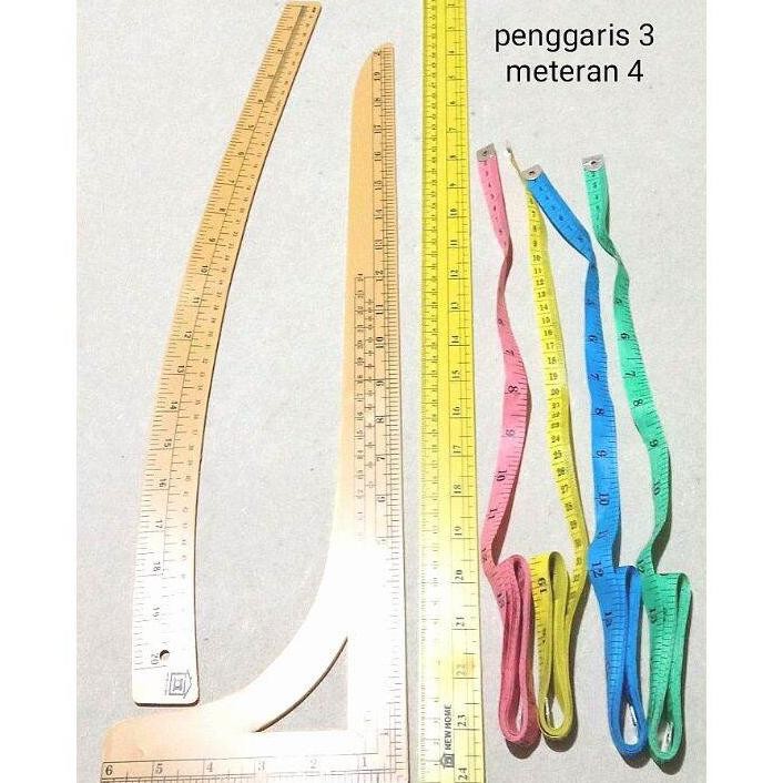 

penggaris pola jahit / paket is 3 penggaris dan 4 meteran warna / Alat jahit / kebutuhan menjahit / suku cadang mesin jahit / peralatan mesin jahit / aksesoris jahit / menjahit / perlengkapan jahit lengkap DiM