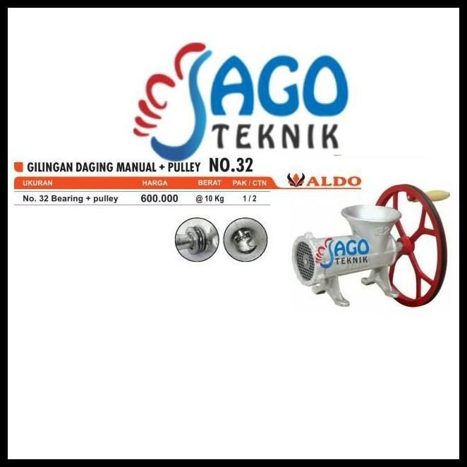 BEST DEAL GILINGAN DAGING MANUAL PULLY NO 32 / GILING DAGING PULLEY 32 TAIWAN