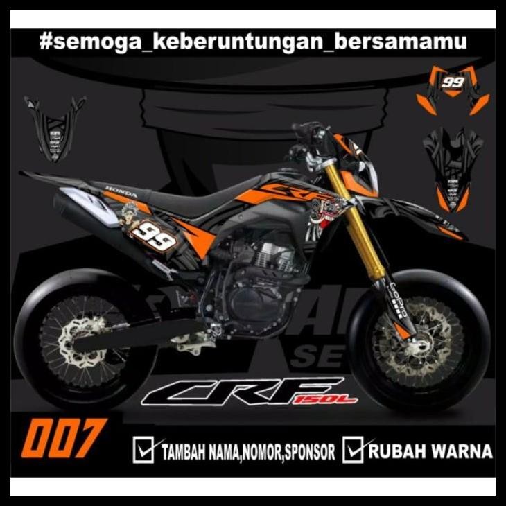 TERBARU (PREMIUM) STIKER DECAL CRF 150 L BARONG FULLBODY TRAIL SUPERMOTO