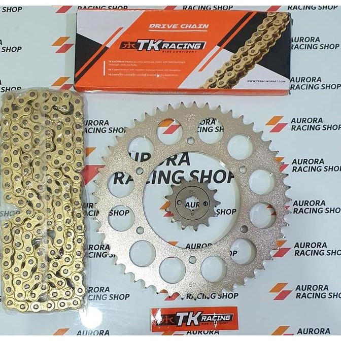 Gear Set Tk 520 Honda Crf 150L & Rantai Tk 520 Hs Gold