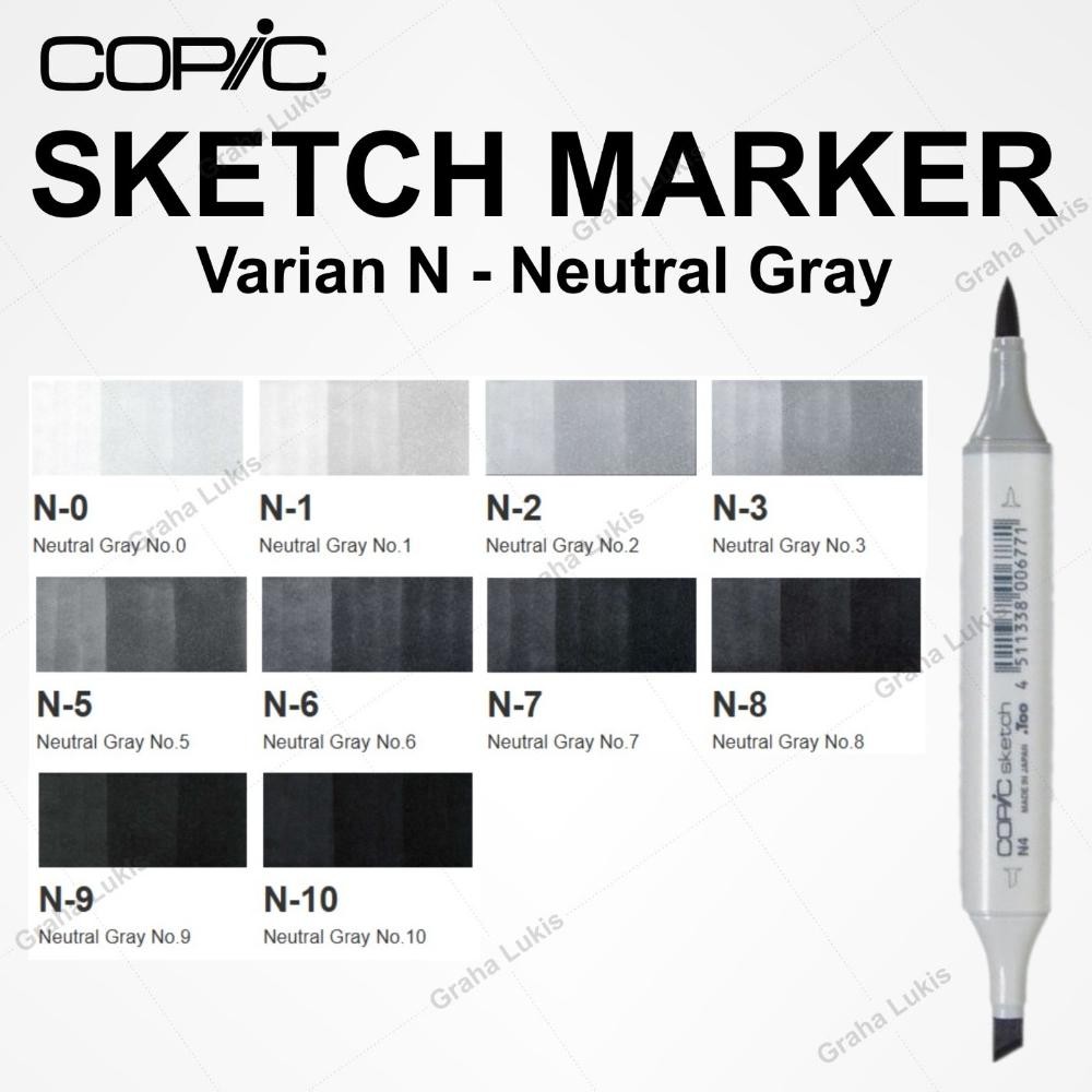 

COPIC SKETCH MARKER VARIAN N - NEUTRAL GRAY DiM