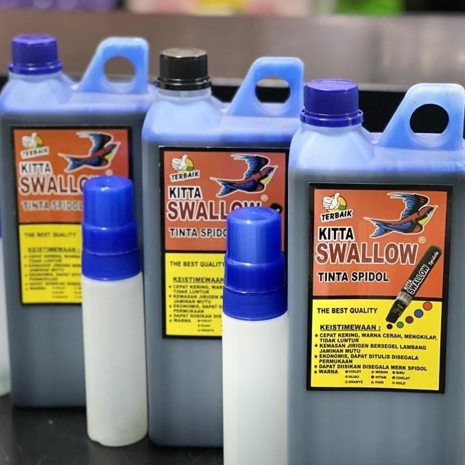 

Tinta karung permanen SWALLOW Hitam/ Biru/ Merah/ Ungu FREE BOTOL SPIDOL murah