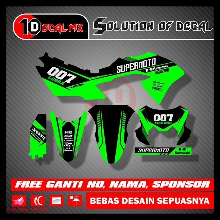 TERBARU PREMIUM DECAL KLX BF HIJAU FULL BODY 