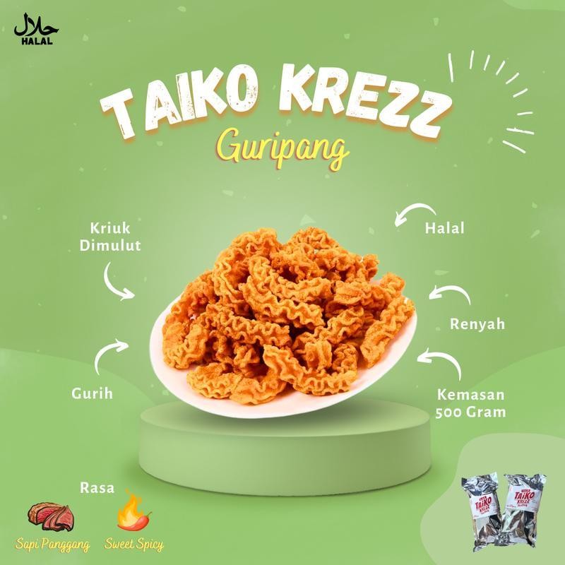 

LM COD - Taiko Krezz Guripang Snack 500g/1000g Jajanan Viral Taiko Camilan Ringan Parcel Lebaran