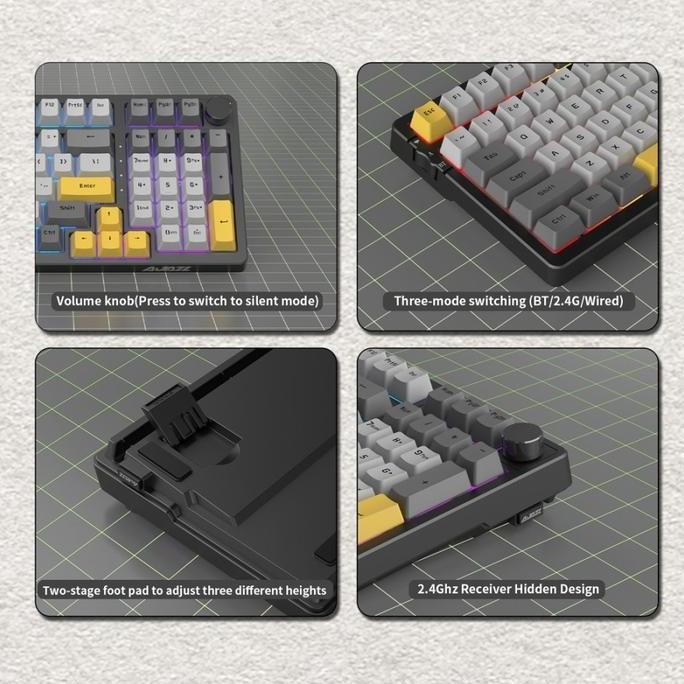 Ajazz AK992 RGB Wireless Mechanical Gaming Keyboard