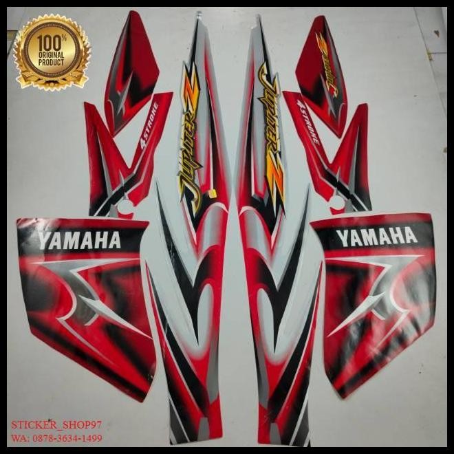 DISKON (ORI) STRIPING YAMAHA JUPITER Z SILVER MERAH 2006 KUALITAS ORIGINAL 