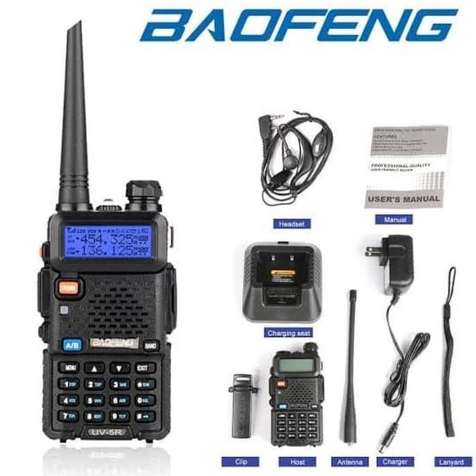 HT Baofeng UV5R 8 watt jangkauan lebih jauh HT Dual Band murah walkie talkie original -high Quality