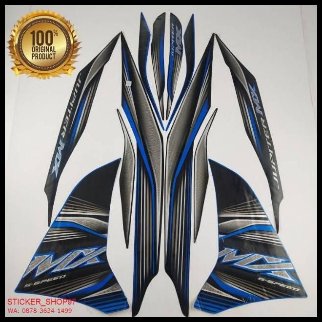 GRATIS ONGKIR (ORI)  STRIPING  YAMAHA JUPITER MX NEW 135 2012 HITAM BIRU 