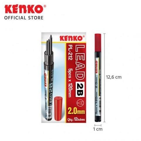 

SOS Isi Pensil Mekanik KENKO PL-212 2.0mm 2B(12 tube)/Pencil Lead murah