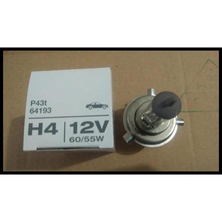 DISKON LAMPU BOHLAM DEPAN BESAR MOBIL HALOGEN BULB H4 OSRAM 12V 60/55W GOJEK 