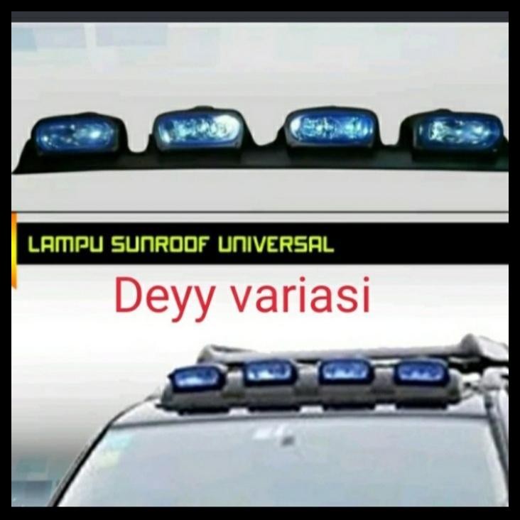 TERBARU LAMPU ROOF ATAP MOBIL KIJANG GRAND PUTIH BIRU KUNING 