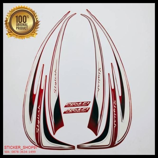 TERBARU (ORI) STRIPING HONDA SCOOPY STYLISH 2014 2015 MERAH KUALITAS ORIGINAL