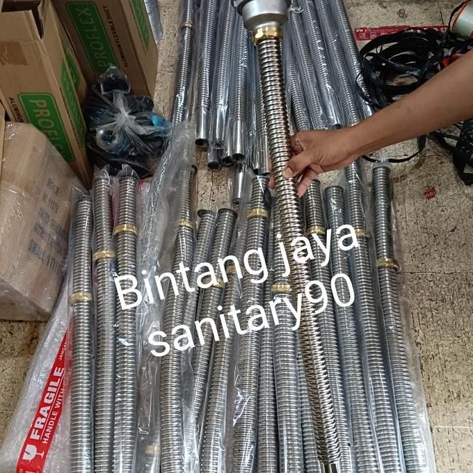 Afur bcp selang Stainless/afur pembuangan bak cuci piring Stainless