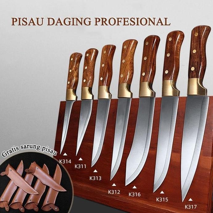 BEBAS ONGKIR - Pisau Daging Super Tajam Pisau Set Dapur Pisau Daging Pisau SuperTajam