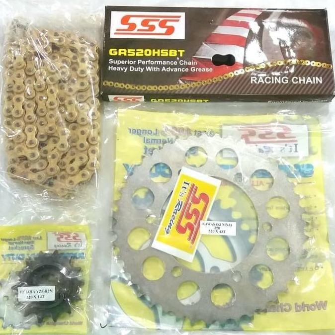 Gearset SSS Yamaha R25 / MT25 Rantai Oring Termurah