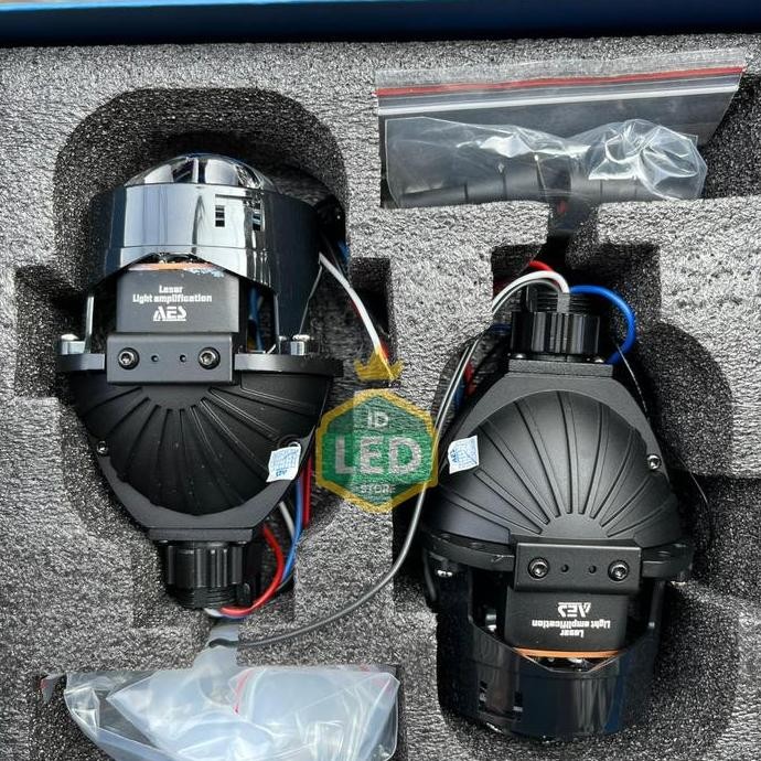 Paket Komplit Biled Aes Turbo SE 2.5 Inch Double Laser 60 Watt