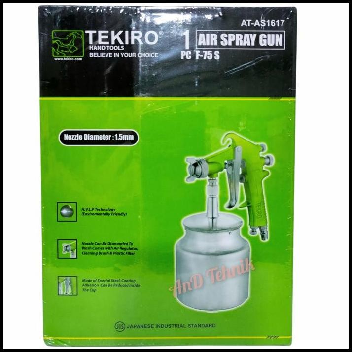 TEKIRO Spray Gun Semprotan Cat Tabung Bawah F75S / Air Spray Gun F-75S