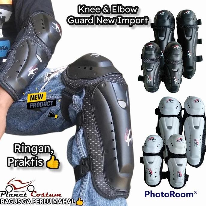 Body Protector Decker Siku Tangan Lutut Kaki New Biker Sepeda Motor