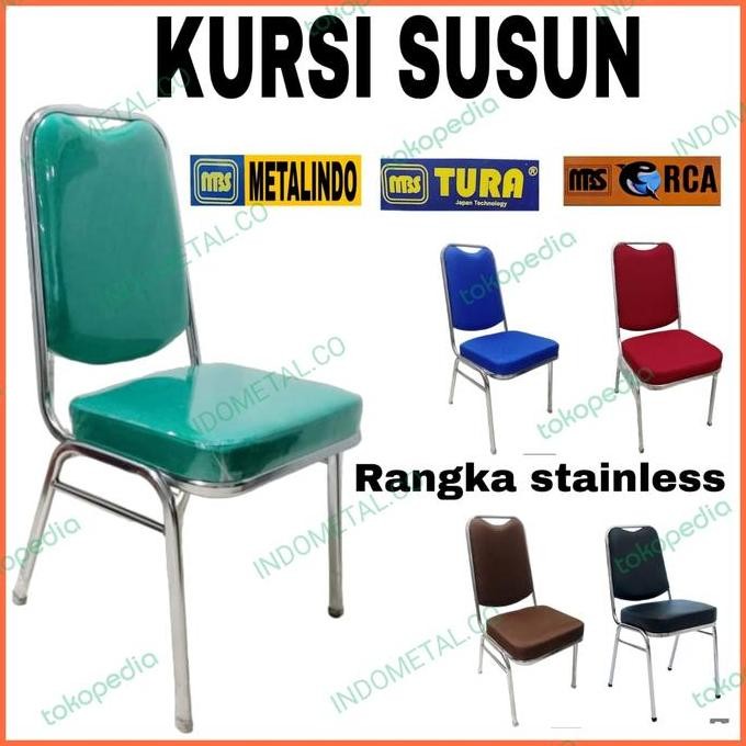 Kursi Susun Kursi Kantor Rangka Stainless