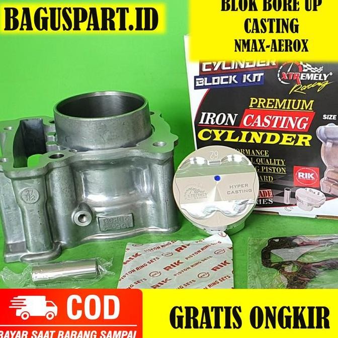 Blok Bore Up 62 mm Nmax Aerox R15 VVA V3 Vixion R LEXI XSR WR 155 XTR