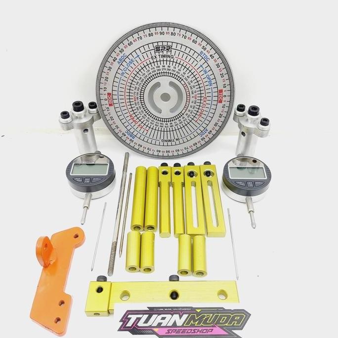 

busur derajat set lengkap 2 dial indikator dital spr racing