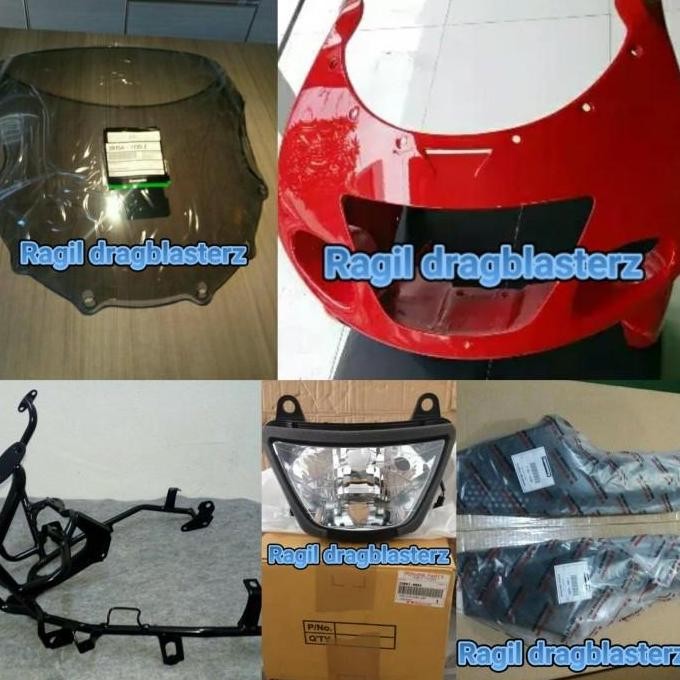 fairing set atas ninja rr old orinal