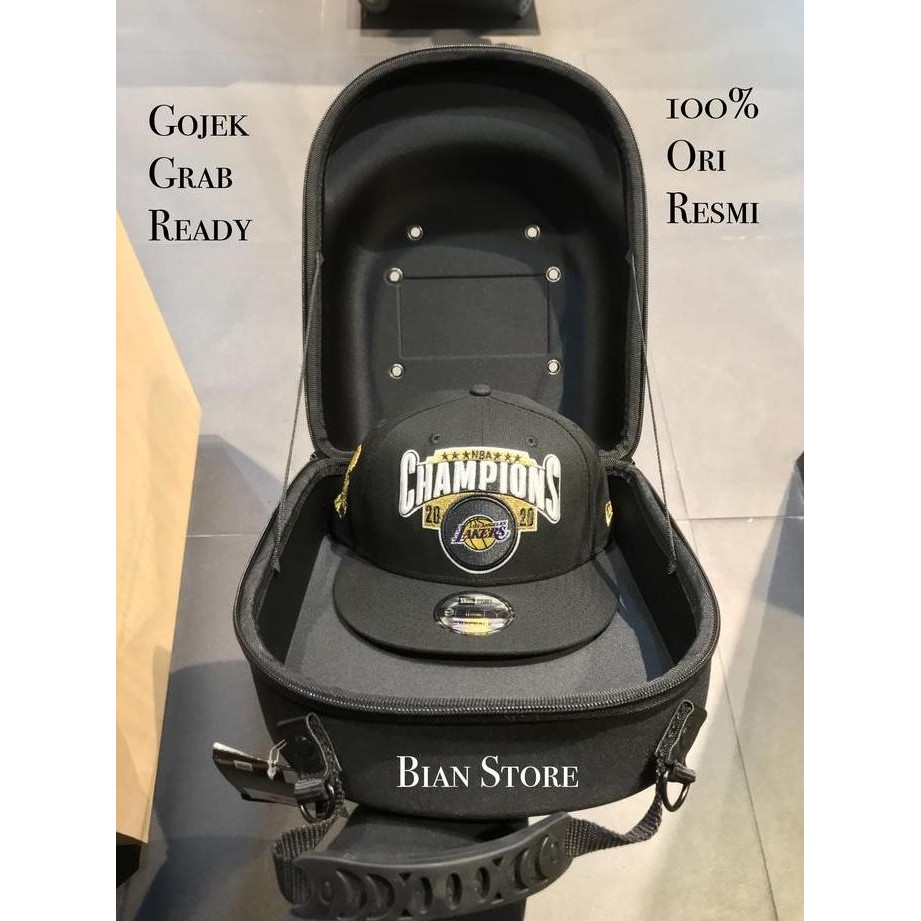 TERLARIS - Tas Topi New Era Carrier 6 Pack Cap Black 100% Original Resmi