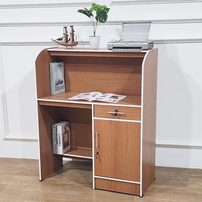 Meja Kasir Toko Meja Salon Murah Estetik Meja Penyimpanan Uang Meja Resepsionis