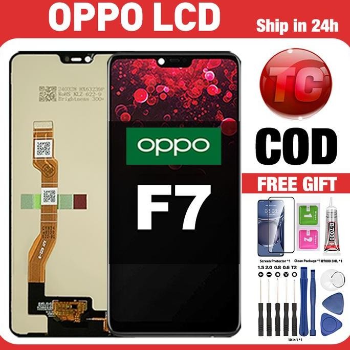 Original Lcd OPPO F7 fullset ori asli Layar hp touchscreen Sentuh Versi Tinggi