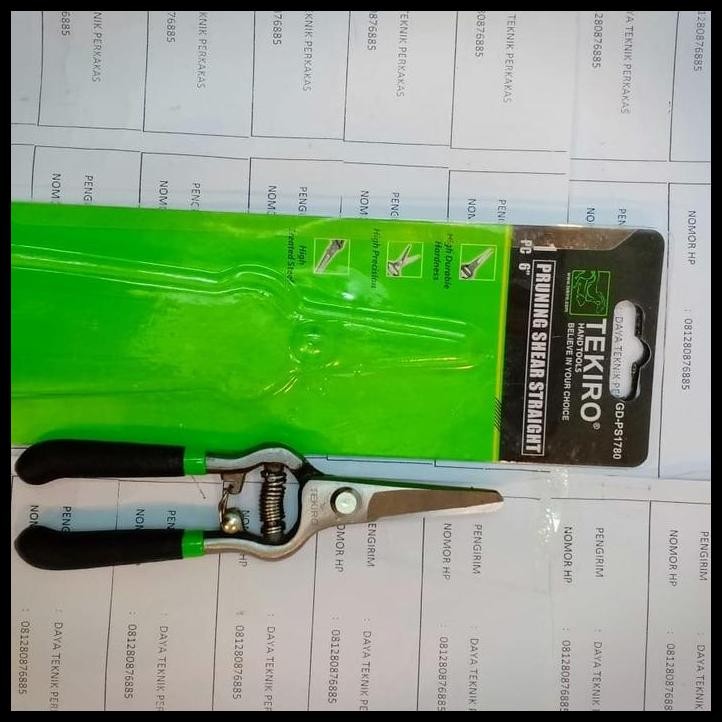 TERBARU TEKIRO - GUNTING DAHAN LURUS 6" TEKIRO - GUNTING BONGSAI - GUNTING 