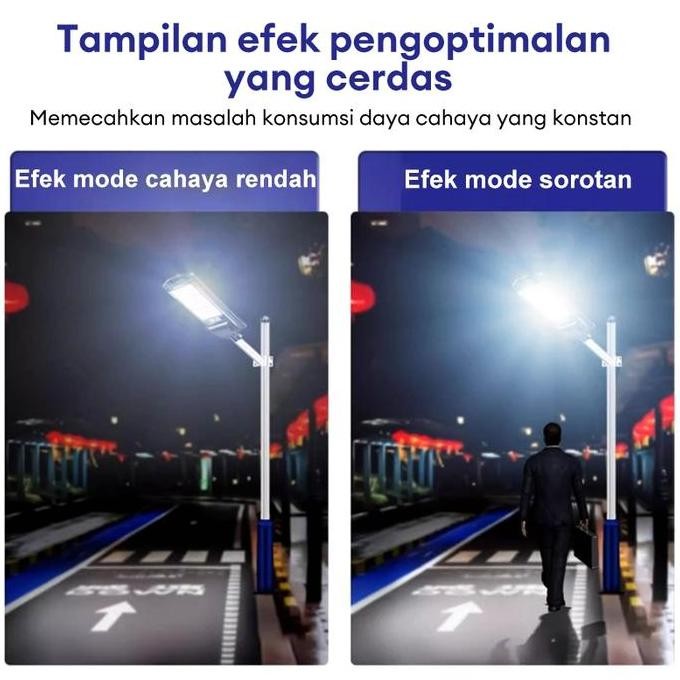 Lampu Jalan Tenaga 1500W Surya Outdoor 0 Biaya Listrik Tahan Air Sangat Terang Lampu Taman Fitur Tim