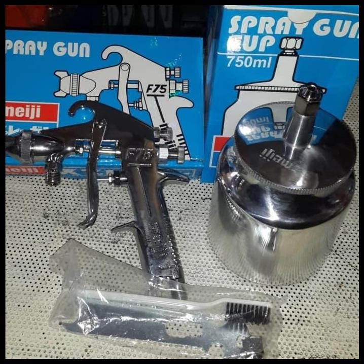 DISKON SPRAY GUN F-75 MEIJI TABUNG BAWAH - MEIJI F75 - MEIJI TABUNG BAWAH F75 
