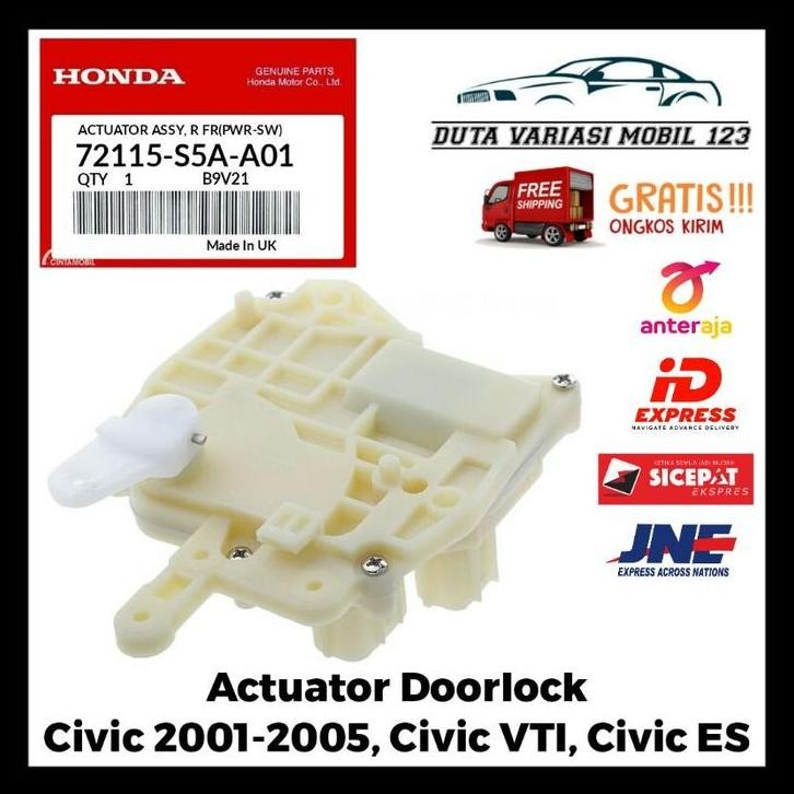 BEST DEAL ACTUATOR AKTUATOR DOORLOCK DOOR LOCK CIVIC 2001-2005, CIVIC VTI ES ORI 