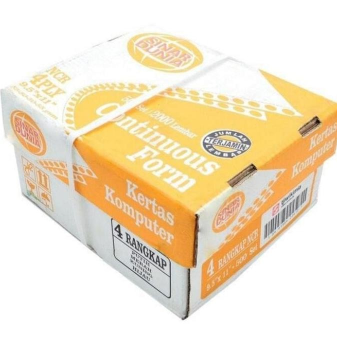 

TERMURAH - kertas continuous form 4 ply bagi 2 Paperline/Sinar dunia