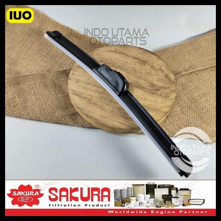 GRATIS ONGKIR WIPER FRAMELESS JAZZ RS 2008-ON KARET KACA MOBIL SAKURA 