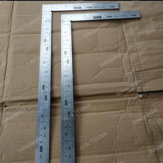 

new !!! Penggaris siku L Tukang stainless steel OPT TAIWAN 30x15