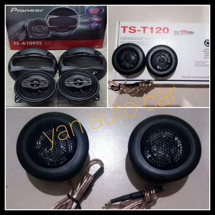 HOT DEAL PAKET SPEAKER PIONEER 4 " & TWEETER TS- T120 MOBIL ALL NEW INNOVA 2016 